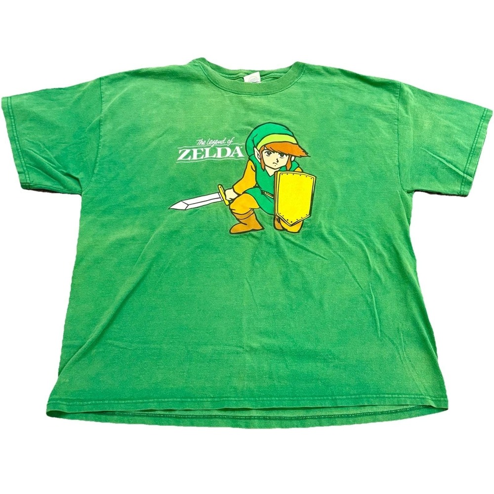 Vintage 90s/Y2K The Legend of Zelda Link T-Shirt XL Delta Magnum Weight Nintendo